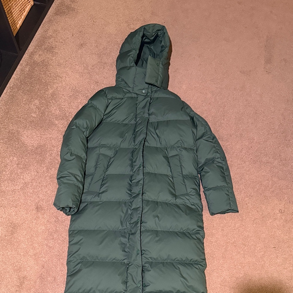 Women's Green Puffer Coat